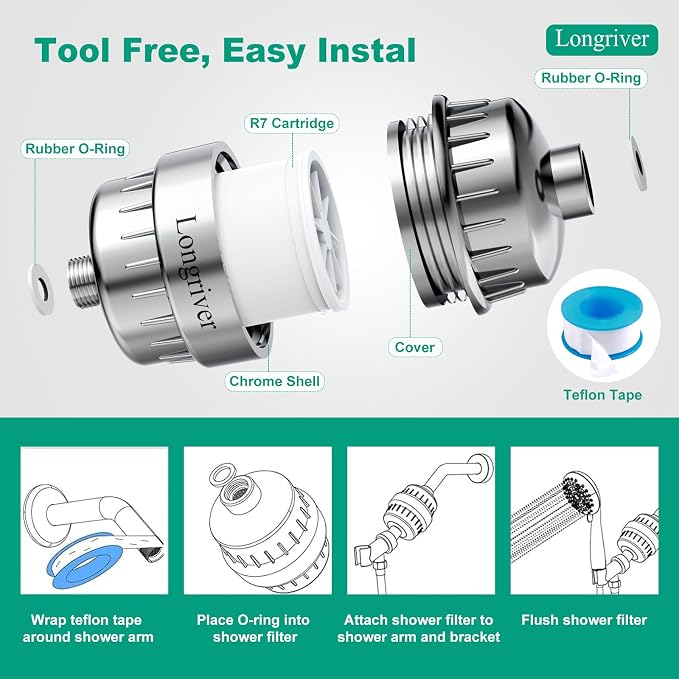 R7 Shower Filter High Put Shower Water Filter - Image 8