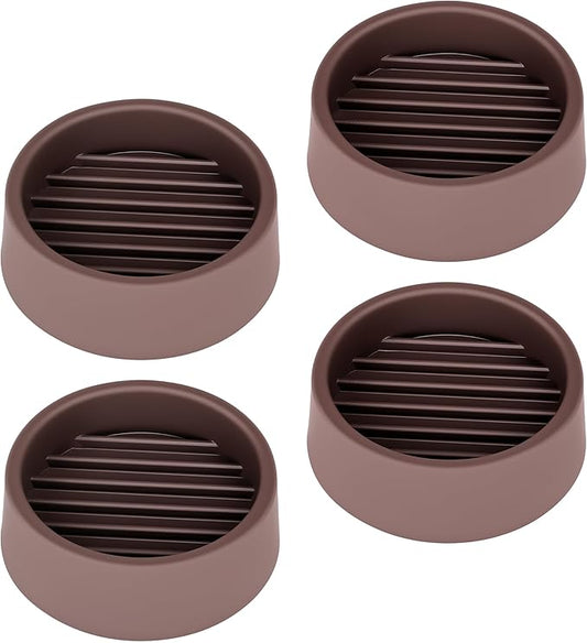 Non Slip Furniture Pads, 1.5” Round Rubber Caster Cups, Anti-Slip Gripper by VOCOMO
