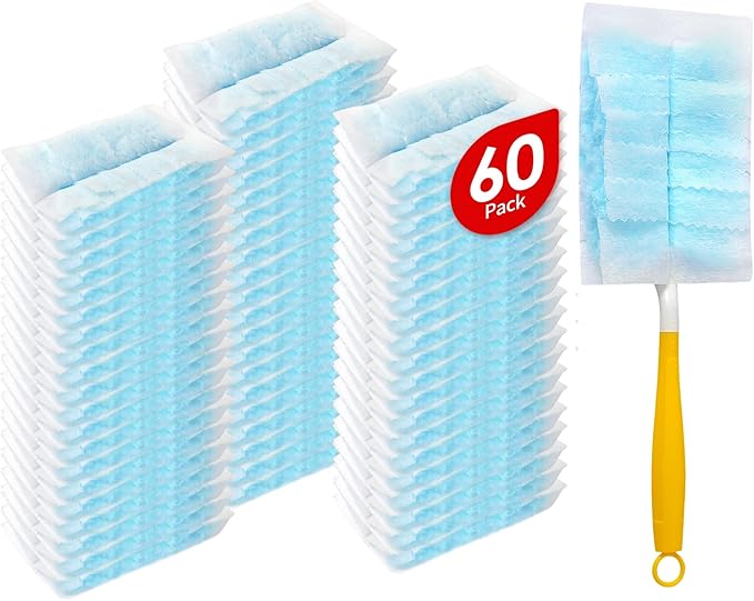 60 Count Microfibre Feather Duster Refills Compatible by FURCIELOS