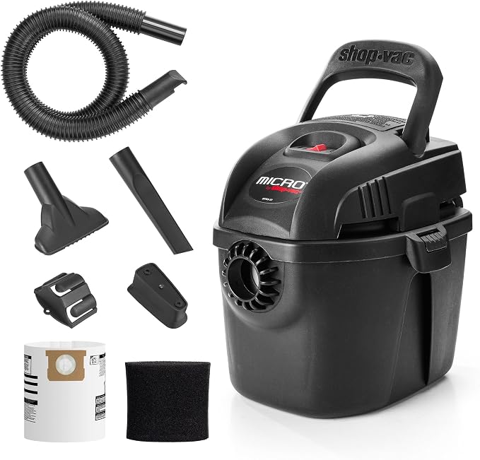Shop-Vac 2021005 1 Gallon Micro Wet/Dry Vacuum, 1.0 Peak HP, 1.25 Inch Diameter by Shop-Vac