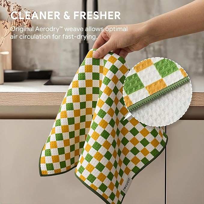 RECYCO Waffle Kitchen Towel Set of 2 - Image 5