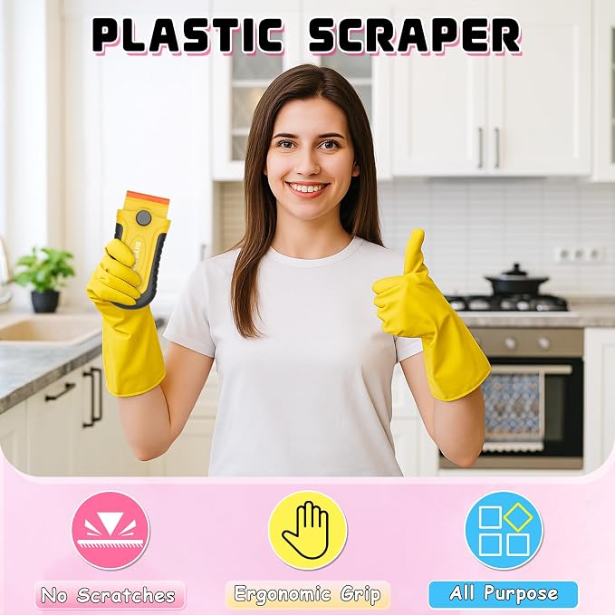DIYSELF 2 Pcs Plastic Razor Blade Scraper - Image 2