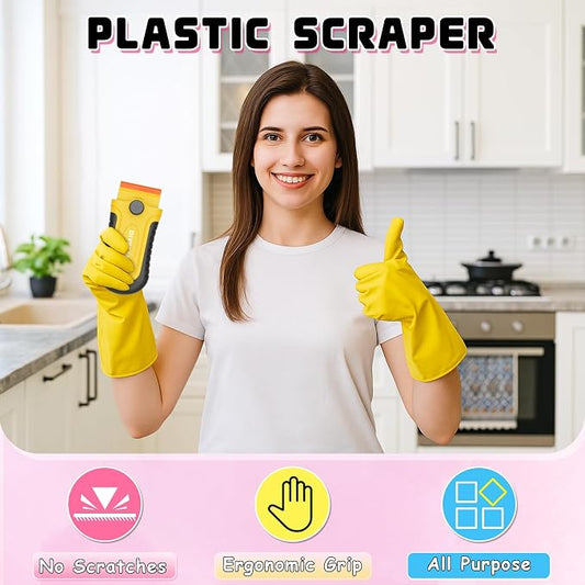 DIYSELF 2 Pcs Plastic Razor Blade Scraper - Image 2
