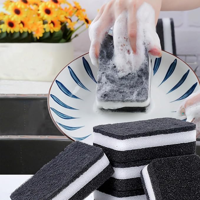 Kitchen Cleaning Sponges, 6 Pack Heavy Duty Scrub Sponges Cleans Fast - Image 9