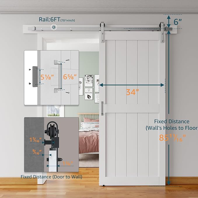 34''x84'' Sliding Barn Door - Image 2