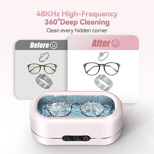Jewelry Cleaner Ultrasonic Machine, Upgraded 48KHz Ultrasonic Cleaner - Image 2
