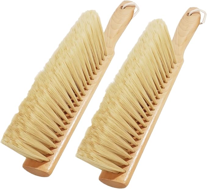 Soft Bristle Hand Brush Wooden Handle by OakartHome