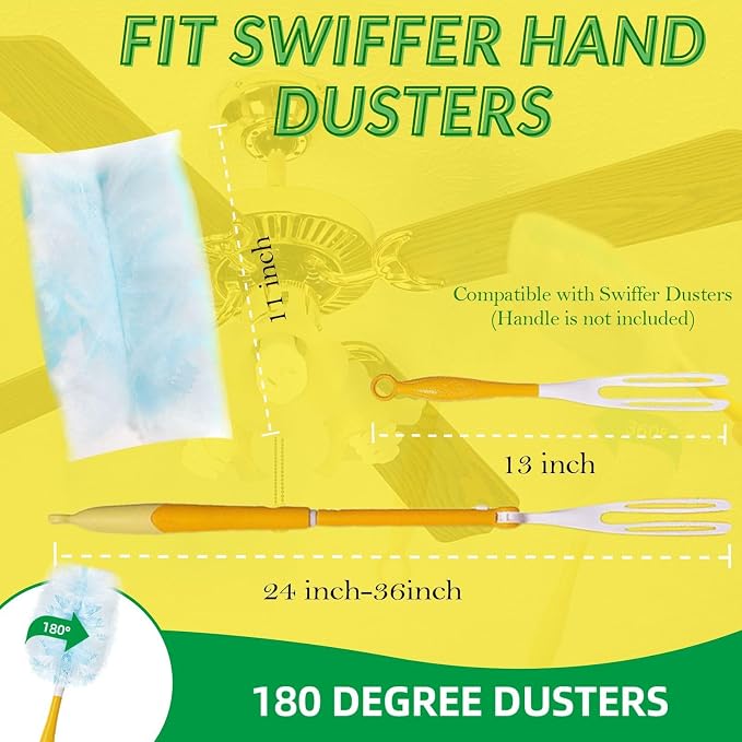 Duster Refills, Static Dust Removal Brush Disposable Replacement Head Compatible - Image 2