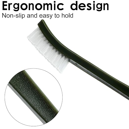 Patelai 9 Pcs Mini Wire Brush Set – Stainless Steel, Brass & Nylon – Rust - Image 4