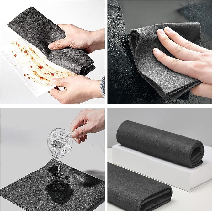 Fliwos Thickened Magic Cleaning Cloth, 2026 Upgrade Reusable Streak Free - Image 7