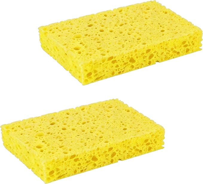 Multi-Use Cellulose Kitchen Sponges Compressed Cellulose Sponges, Non-Scratch by Unknown