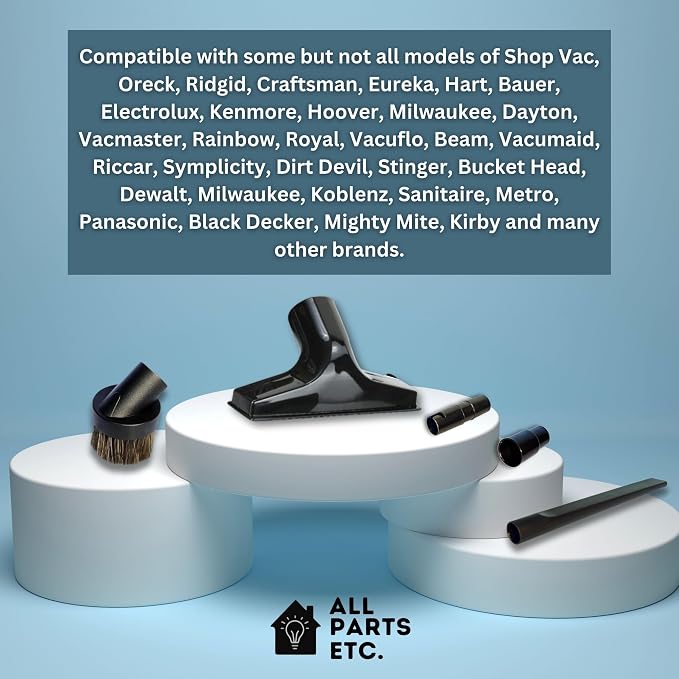 Attachments for 1.25" Vacuum Cleaner – Dust Brush, Upholstery Tool & 2 Adapter - Image 4