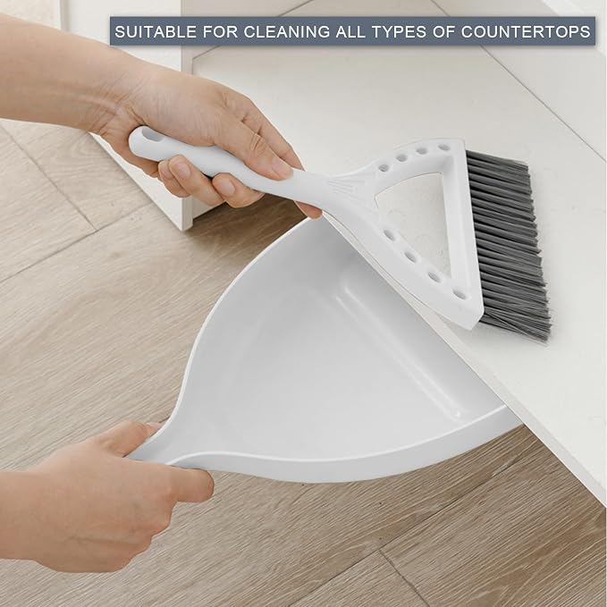 Mini Broom and Dustpan Set Small Dust pan and Brush Set Perfect - Image 3