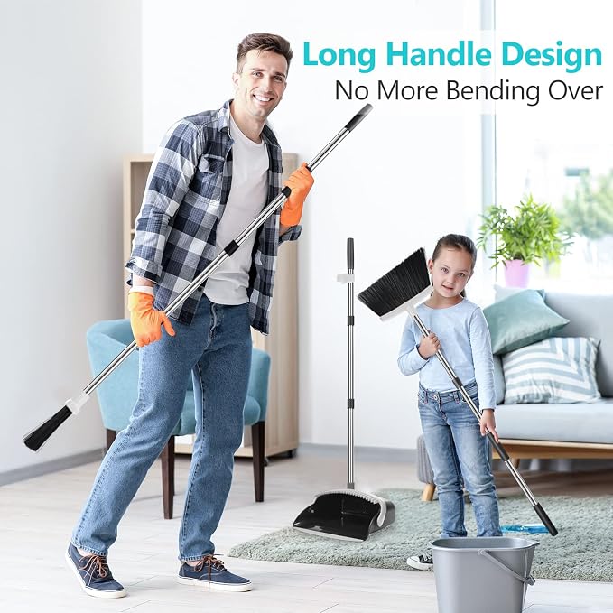 Aifacay Broom and Dustpan Set, Broom - Image 7