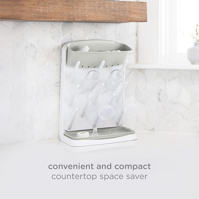Ubbi Vertical Baby Bottle Drying Rack, Space Saving Countertop Drying Rack Baby - Image 7