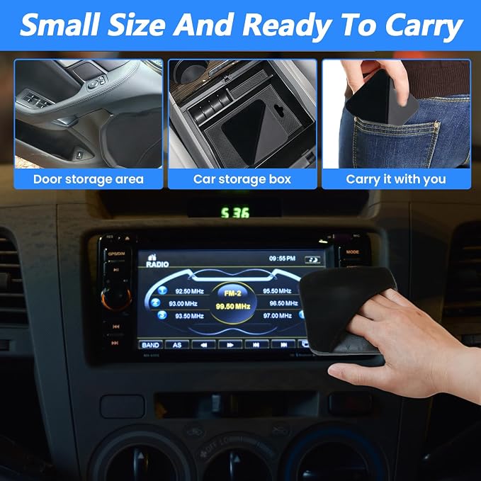 2Pcs Car Touch Screen Cleaner Cloth, Square Triangle Microfiber Car Screens - Image 4
