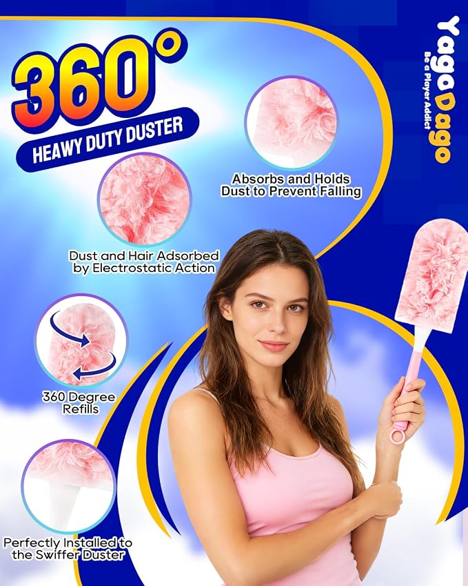 32 Count 360 Duster Refills, Unscented Heavy Duty Dusters Refills - Image 3