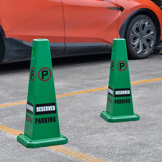Plastic Traffic Cones, 4-Sided Message Cones, Road Safety Parking Cones - Image 6
