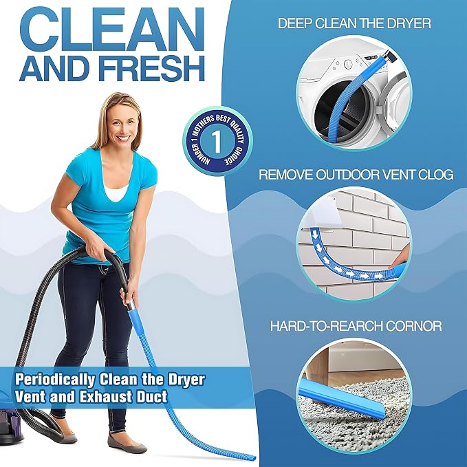 Dryer Vent Cleaner Kit: Vacuum Hose - Image 5