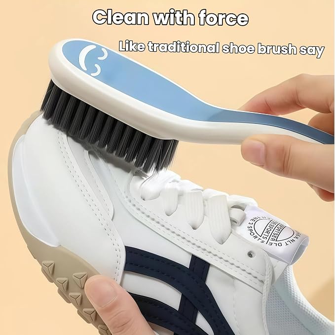 2 PCS Soft Bristle Shoe Brush Set – Long Handle & Short Handle Scrubbing - Image 5