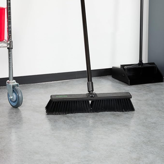 Restaurantware-BROOM HEAD ONLY: Clean Tek Professional 17.13-Inch Push Broom - Image 7
