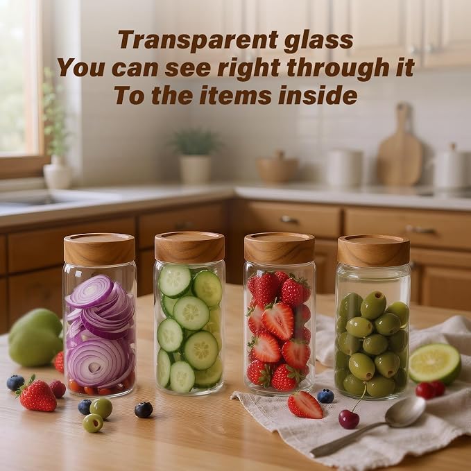 6 -Piece 13 oz Food-Grade Glass Mason Jars - Image 6