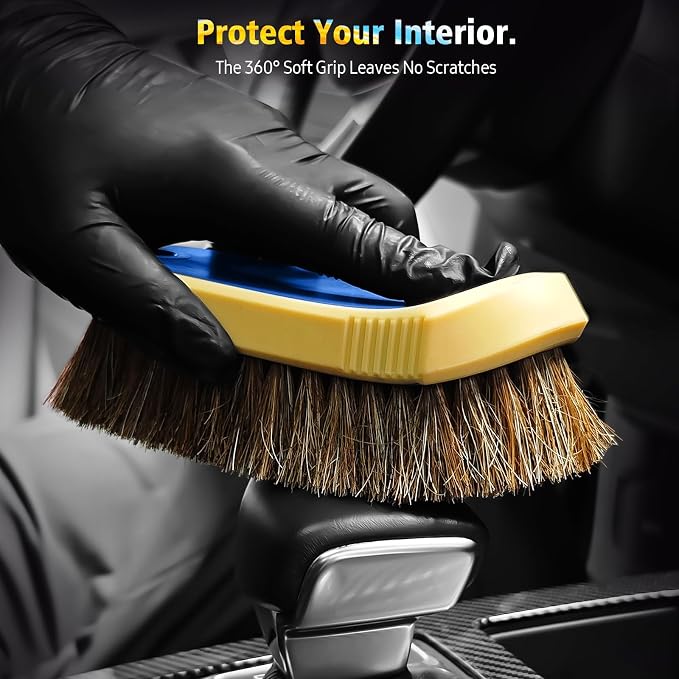 YeewayVeh Horse Hair Leather Cleaning Brush - Image 4