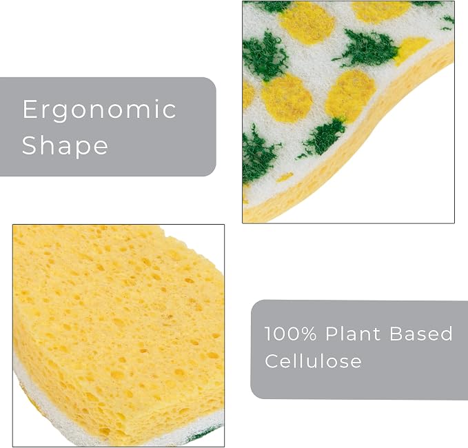 Smart Design Non-Scratch Cellulose Smart Scrub Sponge - Image 5
