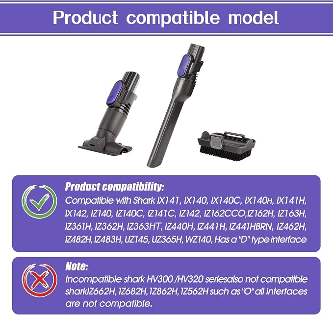 Vacuum Crevice Tool Brush Replacement Parts Compatible - Image 3