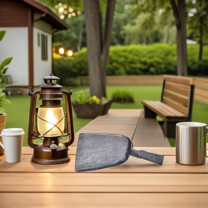Veemoon Steel Fireplace Ash Shovel, BBQ Charcoal Shovel Small Compact Coal - Image 5