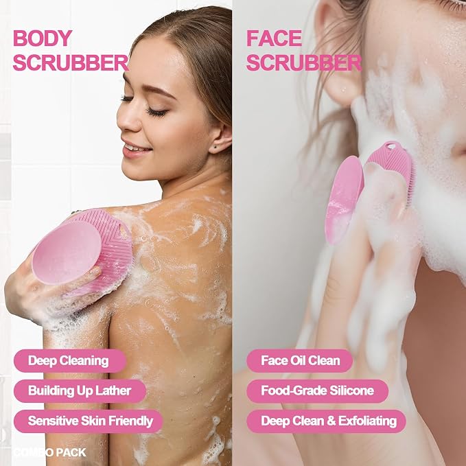 Soft Silicone Body Scrubber, Gentle Like a Hand Exfoliating Your Skin and Build - Image 2