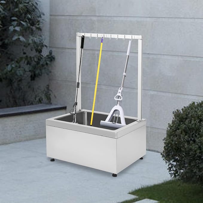 Stainless Steel Floor Mop Sink, Mop Sink - Image 9