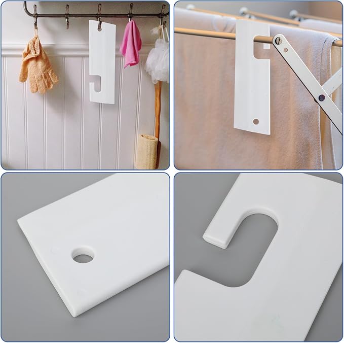 White Silicone Squeegee with Hanging Hook Mini Soft Window Squeegee Shower - Image 4