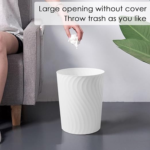 YGJT Small Trash Can, 3 Pack 1.8 Gallons Bathroom Trash Can Waste Basket - Image 3