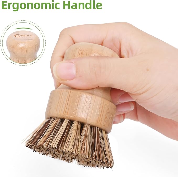 6 Pcs Bamboo Wok Brush - Image 4