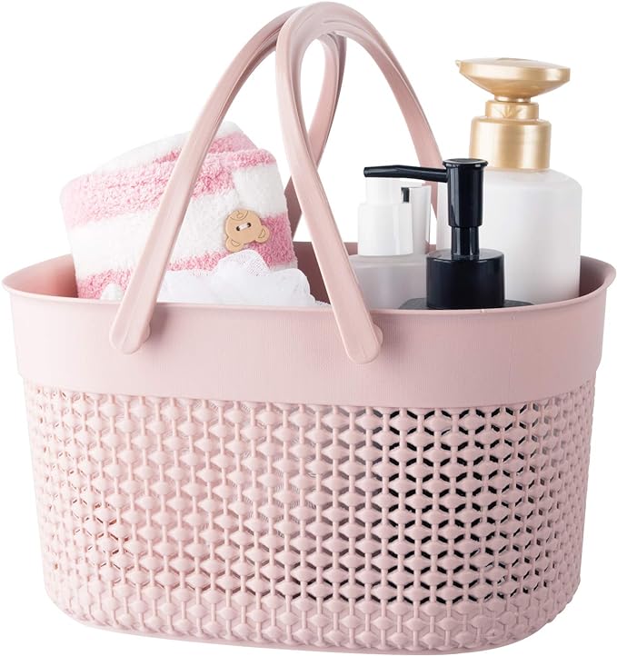 rejomiik Portable Shower Caddy Basket, Plastic Organizer Storage Tote by rejomiik
