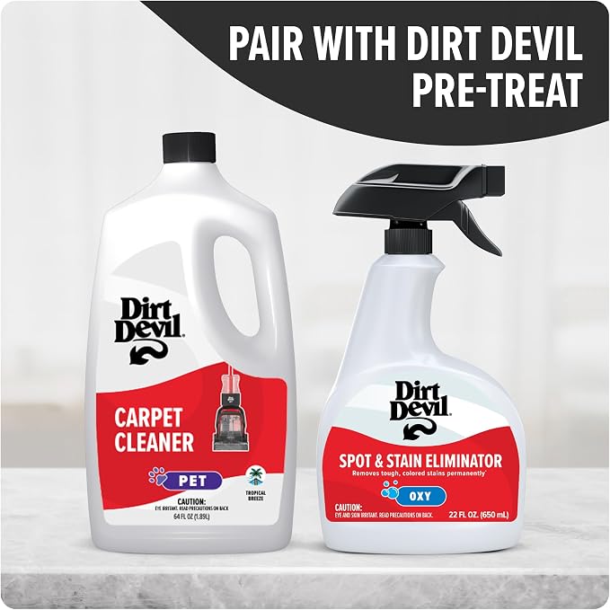 Dirt Devil Pet Carpet Cleaner Solution, 64 oz., Tropical Breeze Scent, Carpet - Image 6