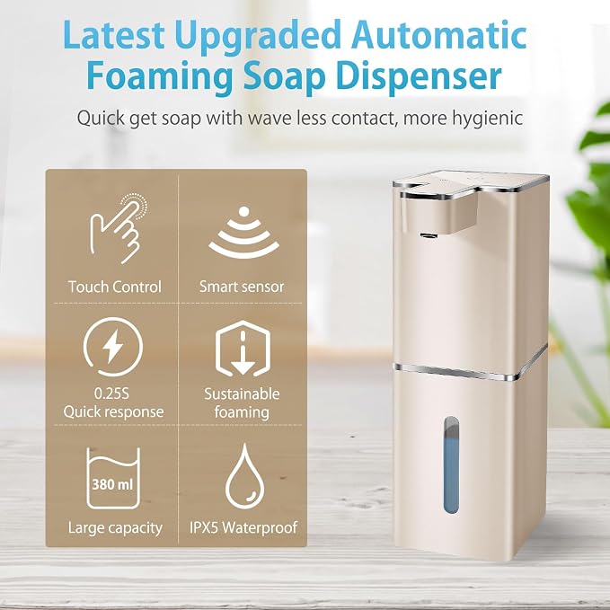 Automatic Soap Dispenser Touchless Foaming Soap Dispenser 300ml/12.8oz - Image 2