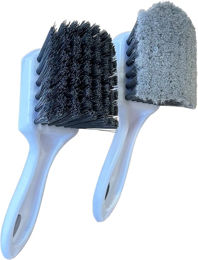 Short Handle Car Wheel and Tire Brush | Auto Detailing Car Wash Brush | Deep - Image 3