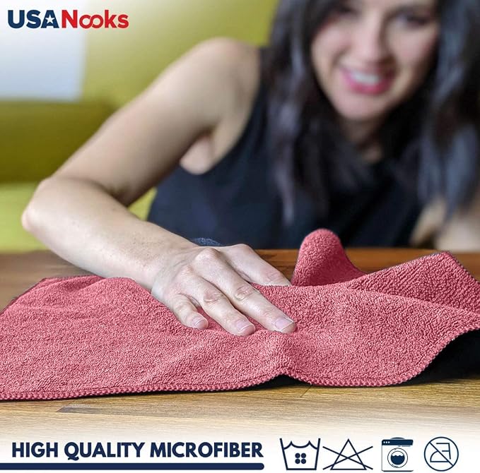 USANOOKS Premium 300GSM Microfiber Cleaning Cloth - Image 4