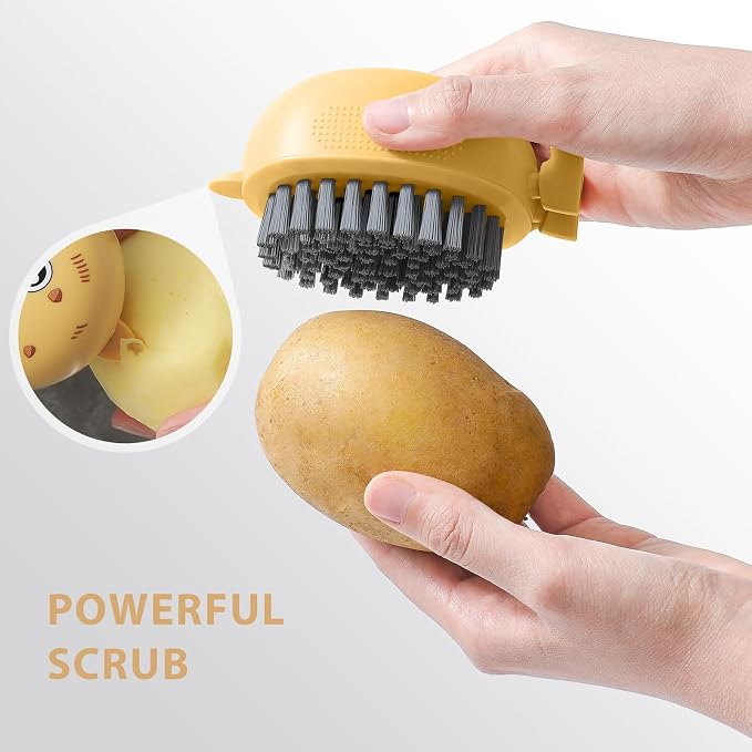 Vegetable Brush Scrubber, Potato Mushroom Scrubber Brush Cleaning Veggie Fruit - Image 3