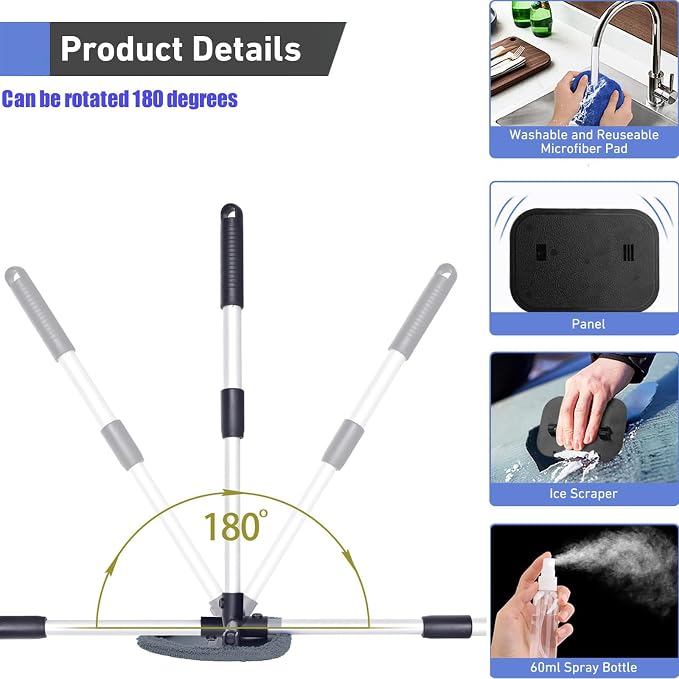 desin Windshield Cleaning Tool, Car Window Cleaner Windshield Cleaner - Image 4