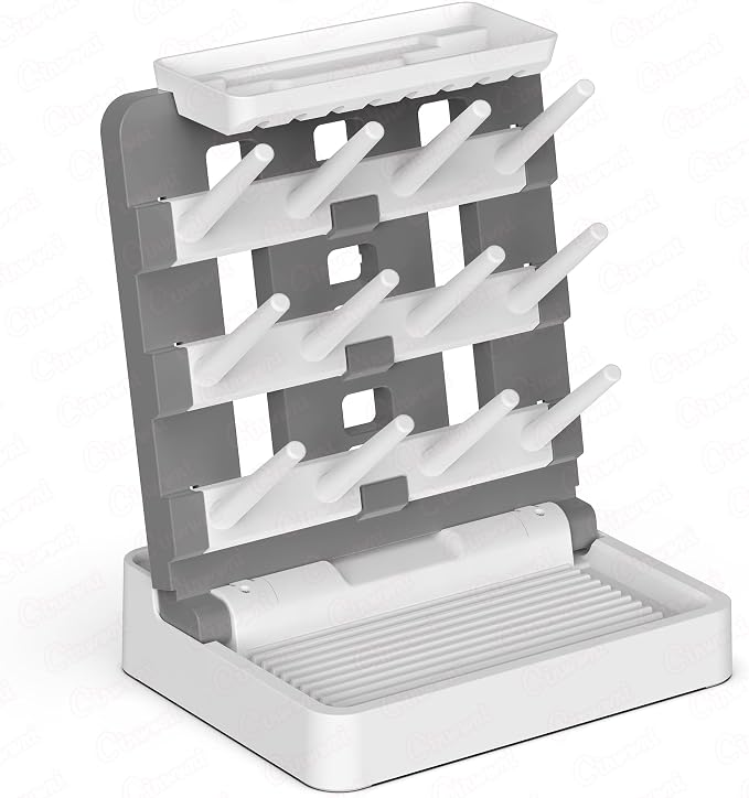 Baby Bottle Drying Rack, Vertical Standing Bottle Drying Rack Holder-Space - Image 9