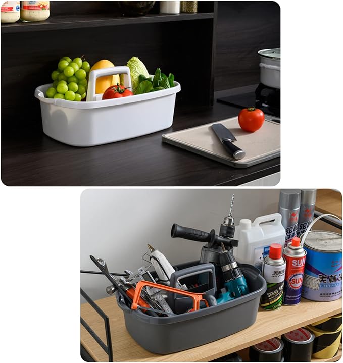 JiatuA Large Cleaning Supplies Caddy Portable Shower Basket Supply Organizer - Image 3