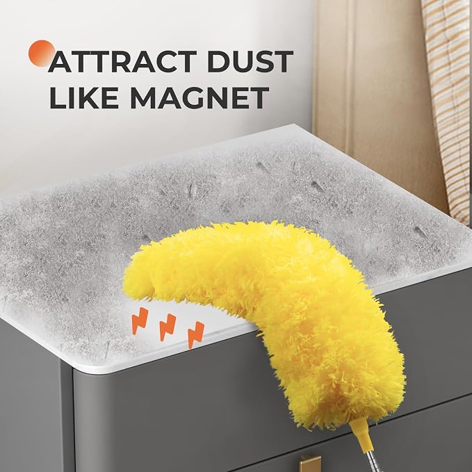Dusters for Cleaning High Ceiling Fan, Newliton Microfiber Feather Duster - Image 2