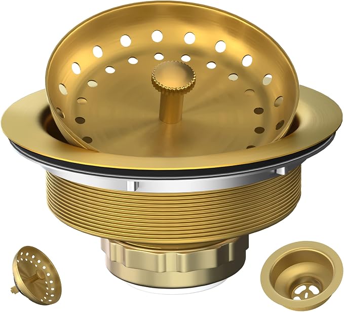 Kitchen Sink Drain Gold Sink Drain Strainer by Exakey