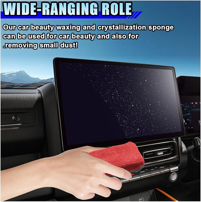 12PCS Ceramic Coating Applicator Sponge, 4.13'' x 1.84'' Microfiber Car - Image 5
