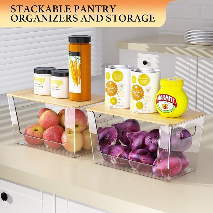 4-Pack Stackable Potato & Onion Storage Bins - Image 5
