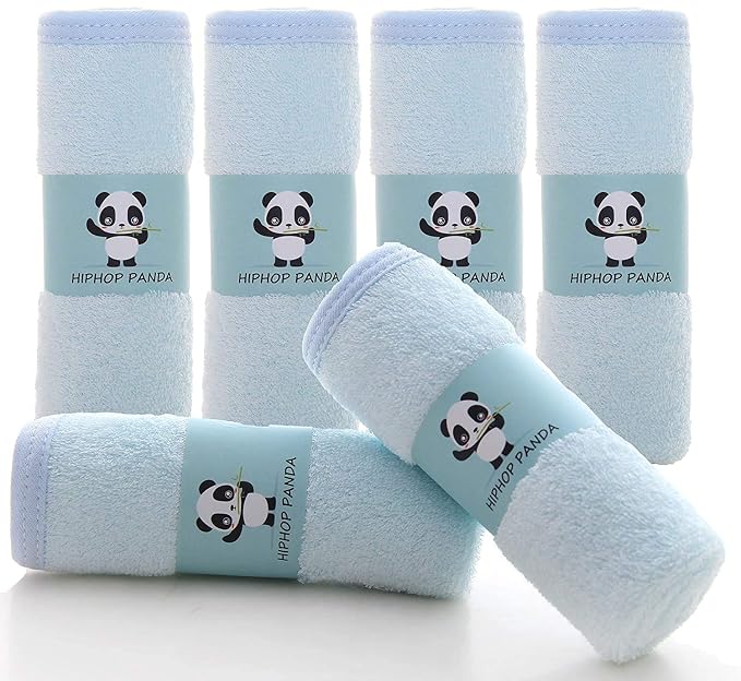 HIPHOP PANDA Baby Washcloths, Rayon Made from Bamboo - Image 6