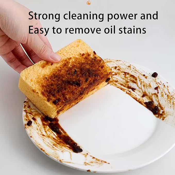 Cellulose Sponges for Dish, Heavy Duty Scrub Kitchen Sponge, Messes Without - Image 5
